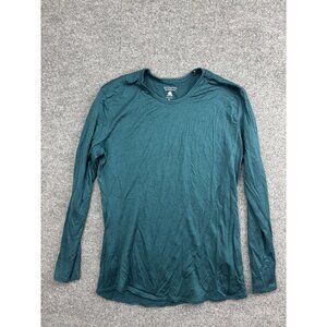Segments Shirt Mens XL Green 100% Merino Wool Long Sleeve Base Layer Top